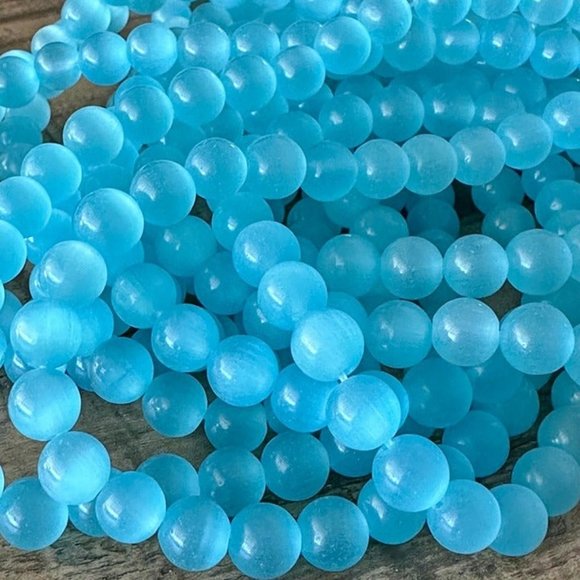 6mm Cat Eye Bead Strands - Various Colors - Picture 2 of 3